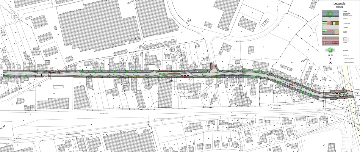 Lage- und Umleitungsplan zur Bahnhofstraße
