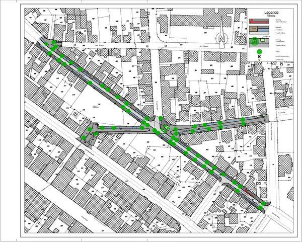 Lageplan der Bauabschnitte Schobbostraße und Karlstraße